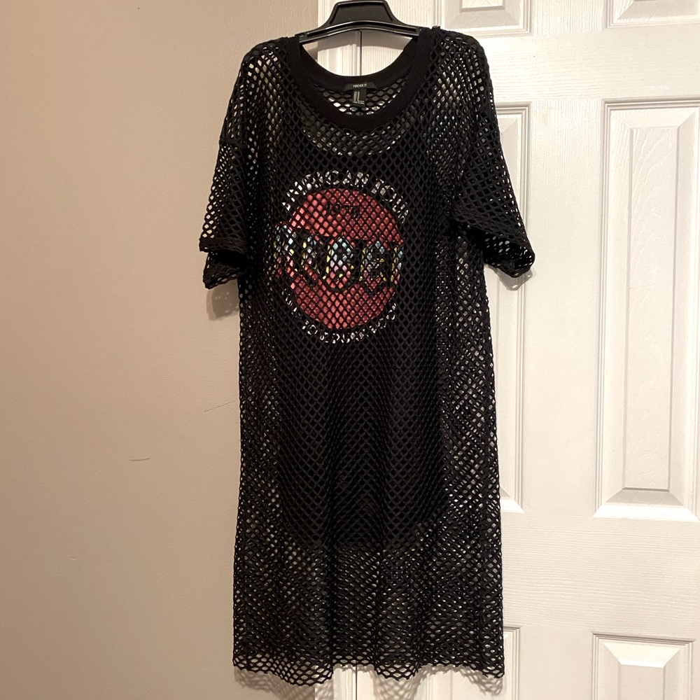FOREVER 21 MESH TUNIC TOP
